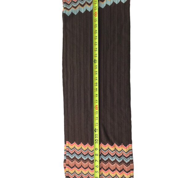 MISSONI for Target Scarf Brown Pink Blue Chevron Stripe.  Long. - Picture 5 of 10